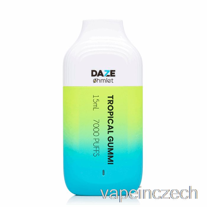 7 Daze Ohmlet 7000 0% Nulový Nikotin Jednorázový Tropický Gumový Vape Bez Nikotinu